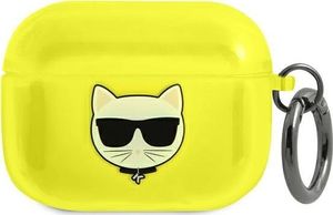 Karl Lagerfeld Etui ochronne KLAPUCHFY Choupette do AirPods Pro żółte 1