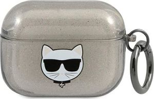 Karl Lagerfeld Etui ochronne KLAPUCHGK Glitter Choupette do AirPods Pro szare 1