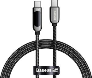 Kabel USB Baseus USB-C - USB-C 1 m Czarny (BSU2773BLK) 1