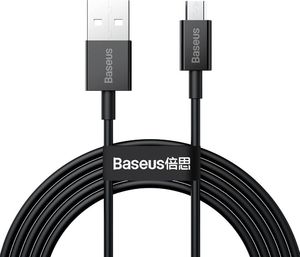 Kabel USB Baseus USB-A - microUSB 2 m Czarny (BSU2823BLK) 1