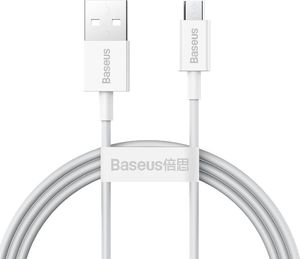 Kabel USB Baseus USB-A - microUSB 1 m Biały (BSU2824WHT) 1