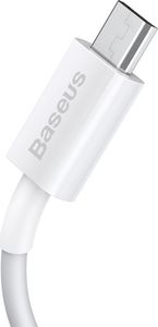 Kabel USB Baseus USB-A - microUSB 1 m Biały (BSU2824WHT) 3
