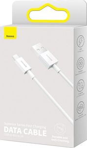 Kabel USB Baseus USB-A - microUSB 1 m Biały (BSU2824WHT) 4