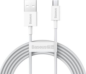 Kabel USB Baseus USB-A - microUSB 2 m Biały (BSU2825WHT) 1
