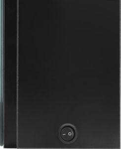 vidaXL Szafka górna z lustrem i LED 50cm czarna połysk (326496) 6