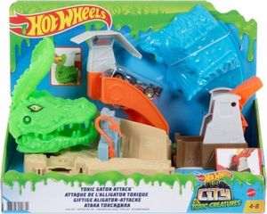 Hot Wheels Wyrzutnia City Toxic Creatures Atak aligatora  (GXP-780510) 2