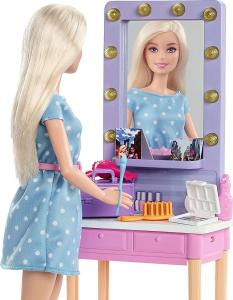 Lalka Barbie Mattel Big City Big Dreams - Malibu + toaletka (GYG38/GYG39) 4