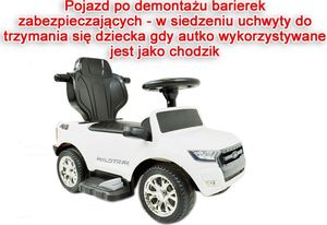 Super-Toys FORD RANGER JEŻDZIK, PCHACZ, KARMIDEŁKO,POJAZD NA AKUMULATOR, KOŁA EVA, MIĘKKIE SIEDZENIE/DKP01 6