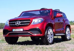 Super-Toys MERCEDES GLS 63, 4 SILNIKI, 2X12 V, MIĘKKIE KOŁA, MIĘKKIE SIEDZENIE DLA 2 DZIECI/HL228 3