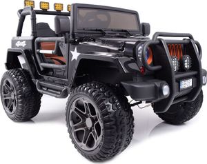 Super-Toys MEGA JEEP 4X4 Z REDUKTOREM NAPĘDU EXCLUSIVE, WOLNY START,MIĘKKIE KOŁA, 2x12V 10 Ah/WXE1688 1