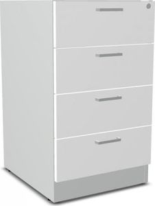 MDD Kontener pod biurko+zamek KH26 43x50x73 popiel/bel 1