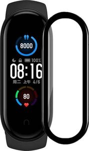 Szkło hartowane 5D XIAOMI MI BAND 5 Full Glue czarne 3