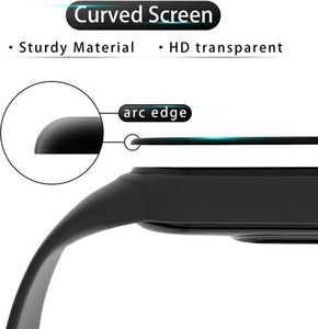 Szkło hartowane 5D XIAOMI MI BAND 5 Full Glue czarne 6