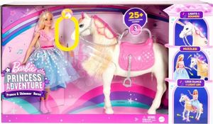 Mattel Lalka Barbie Przygody Księżniczek Koń światła i dźwięk 1