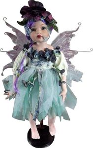 Lalka ceramiczna duża elf ze skrzydłami 60 cm 1
