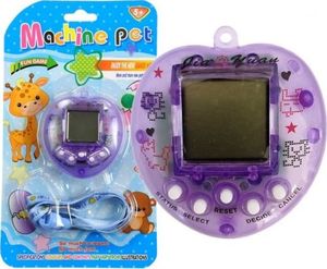 Lean Sport Gra Elektroniczna Tamagotchi Fioletowa z krótkim łańcuszkiem 1