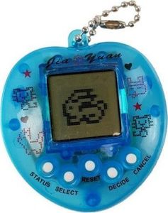 Lean Sport Gra Elektroniczna Tamagotchi Niebieska z krótkim łańcuszkiem 5