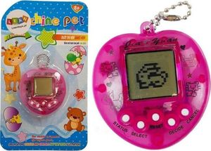 Lean Sport Gra Elektroniczna Tamagotchi Różowa z krótkim łańcuszkiem 4