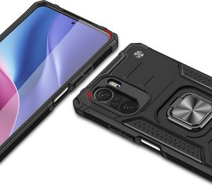 Wozinsky Wozinsky Ring Armor pancerne hybrydowe etui pokrowiec + magnetyczny uchwyt Xiaomi Redmi K40 Pro+ / K40 Pro / K40 / Poco F3 / Mi 11i czarny 2