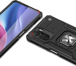 Wozinsky Wozinsky Ring Armor pancerne hybrydowe etui pokrowiec + magnetyczny uchwyt Xiaomi Redmi K40 Pro+ / K40 Pro / K40 / Poco F3 / Mi 11i czarny 3