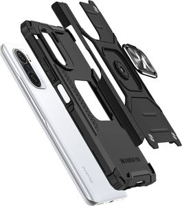 Wozinsky Wozinsky Ring Armor pancerne hybrydowe etui pokrowiec + magnetyczny uchwyt Xiaomi Redmi K40 Pro+ / K40 Pro / K40 / Poco F3 / Mi 11i czarny 4