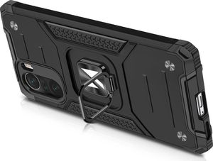 Wozinsky Wozinsky Ring Armor pancerne hybrydowe etui pokrowiec + magnetyczny uchwyt Xiaomi Redmi K40 Pro+ / K40 Pro / K40 / Poco F3 / Mi 11i czarny 5