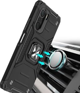 Wozinsky Wozinsky Ring Armor pancerne hybrydowe etui pokrowiec + magnetyczny uchwyt Xiaomi Redmi K40 Pro+ / K40 Pro / K40 / Poco F3 / Mi 11i czarny 7