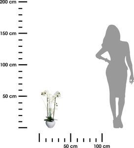 Atmosphera Orchidea w białej doniczce 53 cm 3
