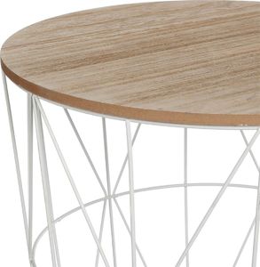 Atmosphera Stolik kawowy Kumi biały 40 cm 2