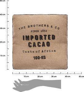 Atmosphera Jutowa poduszka do siedzenia Cacao 3