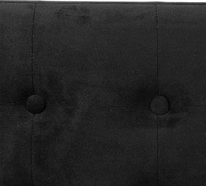 Atmosphera Pufa pikowana Adaline Black 76x38 cm 4