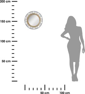 Atmosphera Metalowe okrągłe lustro ścienne Joe 45 cm 3