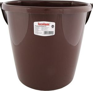 Bentom S.A Wiadro przyścienne plastikowe Bentom 11 l brązowe 3
