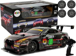 Lean Sport Auto Wyścigowe Drift Zdalnie Sterowane Czarny Nissan GT-R Nismo GT3 1:16 2.4G 1
