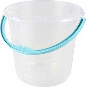 OKT Keeeper Wiadro Z Wylewką Mika 10l Transparentne Z Turkusową Rączką 1171.. 2