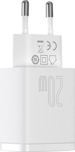 Ładowarka Baseus Compact 1x USB-A 1x USB-C 3 A (6953156207240) 3