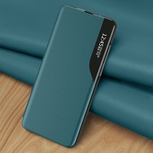 Hurtel Eco Leather View Case elegancki futerał etui z klapką i funkcją podstawki Xiaomi Mi 11 Lite 5G niebieski 7