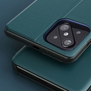 Hurtel Eco Leather View Case elegancki futerał etui z klapką i funkcją podstawki Xiaomi Mi 11 Lite 5G niebieski 8