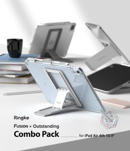 Etui na tablet Ringke RINGKE iPad Air 4th 2020 10.9' / ALL GEN FUSION COMBO w OUTSTANDING* SMOKE BLACK (LIGHT GRAY 1P) 2