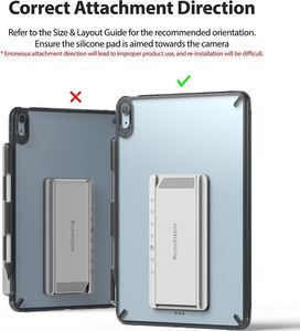 Etui na tablet Ringke RINGKE iPad Air 4th 2020 10.9' / ALL GEN FUSION COMBO w OUTSTANDING* SMOKE BLACK (LIGHT GRAY 1P) 10