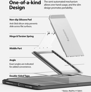 Etui na tablet Ringke RINGKE iPad Pro 2021 11" / ALL GEN FUSION COMBO w OUTSTANDING* SMOKE BLACK (LIGHT GRAY 1P) 4