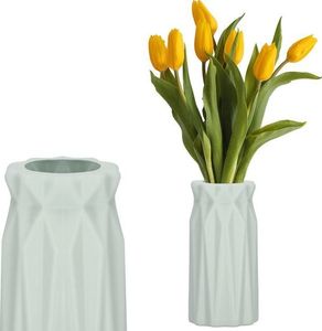 Springos Wazon 18cm nietłukący na kwiaty do kuchni, salonu miętowy styl skandynawski UNIWERSALNY 1