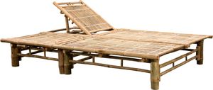 vidaXL 2-osobowy leżak z poduszkami, bambusowy 4