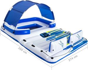 Bestway Bestway Materac pływająca wyspa, 389 x 274 cm, 43105 9