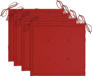 vidaXL Krzesła ogrodowe z poduszkami, 3 szt., lite drewno akacjowe 4