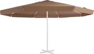 vidaXL Wymienne pokrycie parasola ogrodowego, piaskowe, 500 cm 1