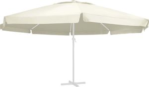 vidaXL Wymienne pokrycie parasola ogrodowego, piaskowe, 600 cm 1