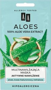 AA Aloes Aloe Vera Maska Aktywne nawilżenie 2x4ml 1