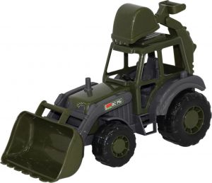 Polesie Traktor-koparka wojskowy w siatce - 49285 1