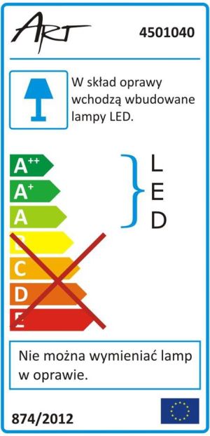 Świetlówka Art Lampa "świetlówka" LED T5 zintegrowana, 90cm,14W, WW 3000K (LEDTUB 4501040) 6
